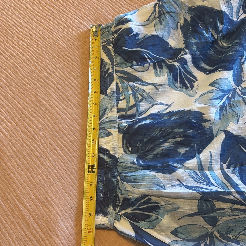 Women's Christian Siriano Blue and White Skirt lined with Pockets- Size L- SASSY - Picture 7 of 8